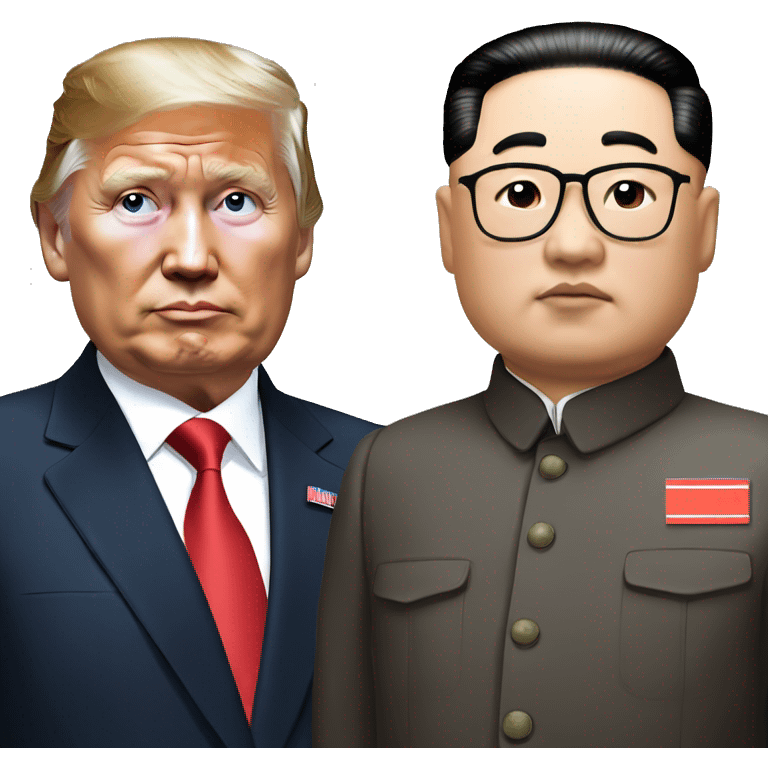 President of Russia and north Korea  emoji