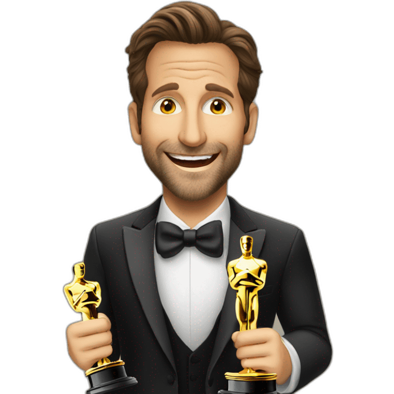 bradley cooper winning an oscar emoji