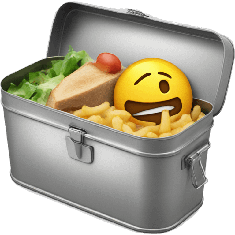 build a tin lunch box emoji with a rocket on it emoji