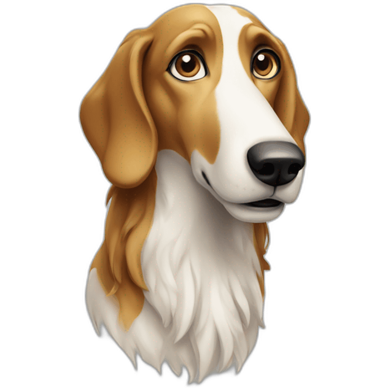 borzoi dog looking confused emoji