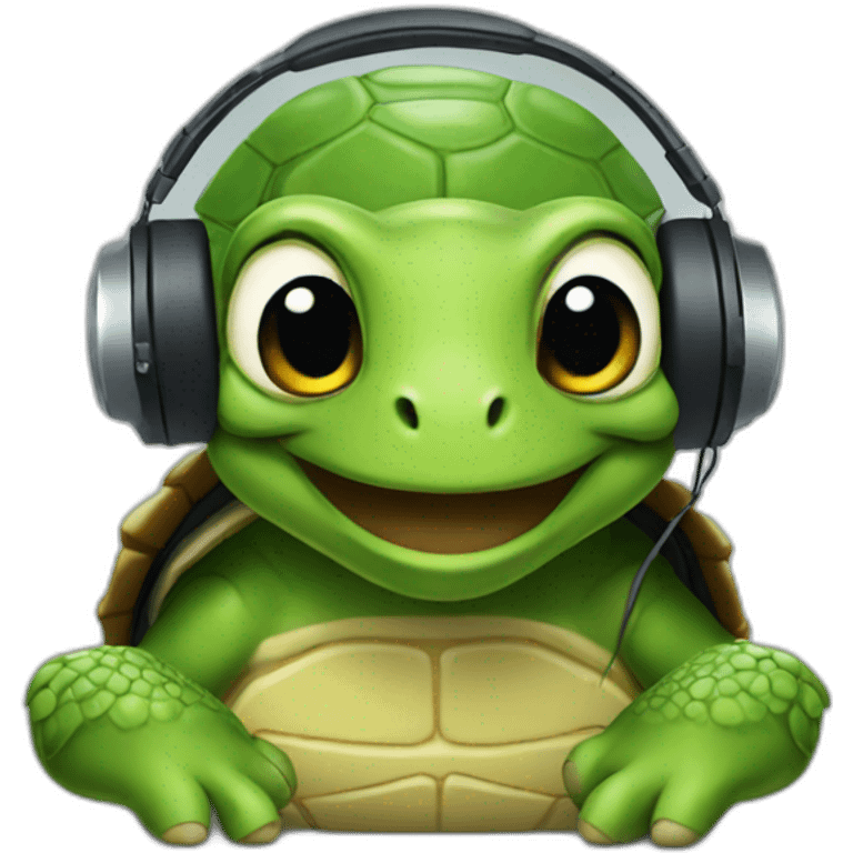 Dj turtle emoji