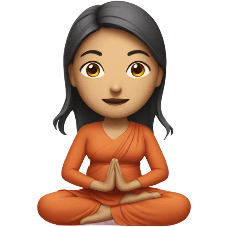 Asian yogini  emoji