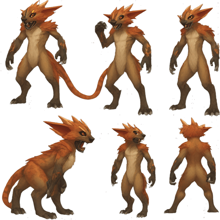 Anthro Vernid-WickerBeast-Protogen-Primagen-Fakémon Full Body emoji