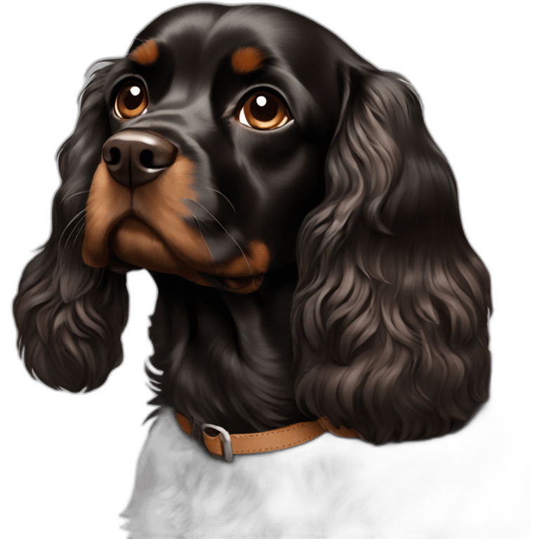 black-brown-cocker-spaniel-king-charles-cavalier emoji