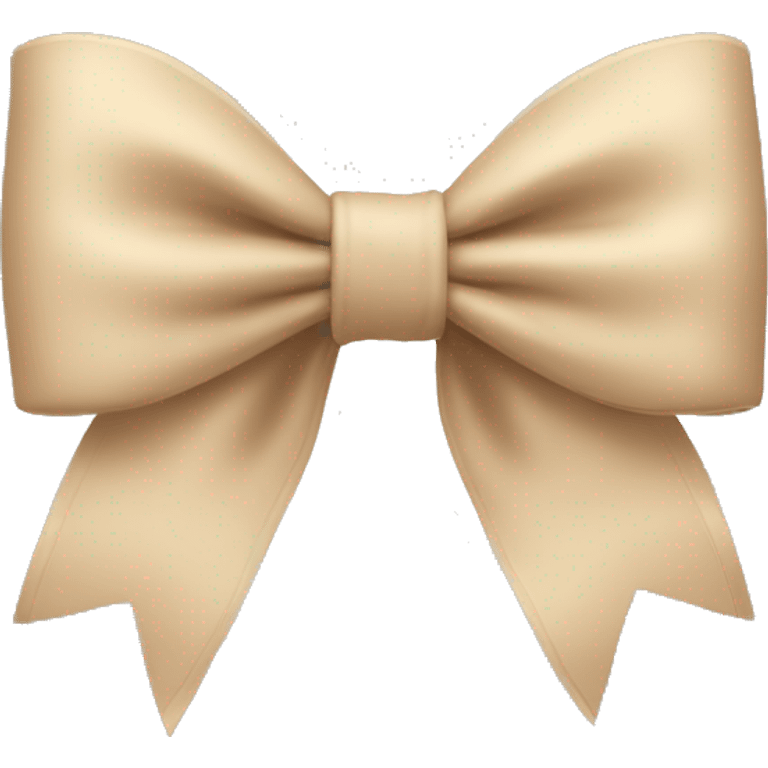 beige bow emoji