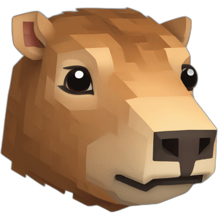 Minecraft capybara emoji