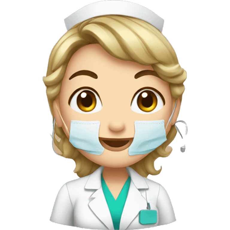 nurse piercing ears emoji