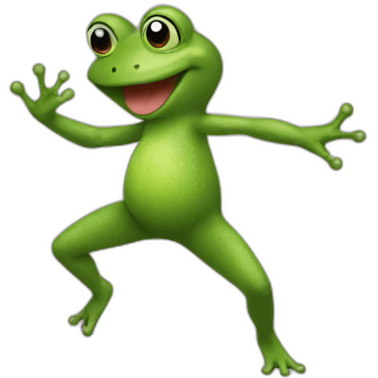 Dancing frog emoji