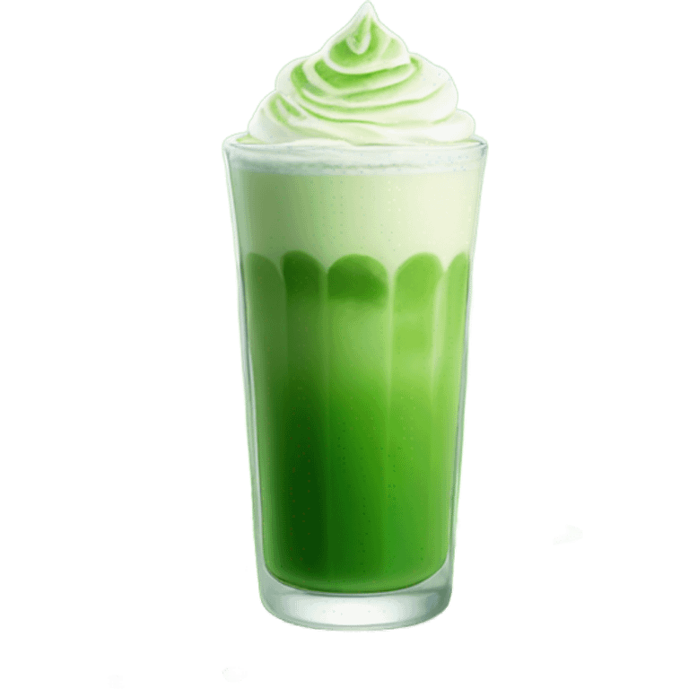 ice matcha latte emoji