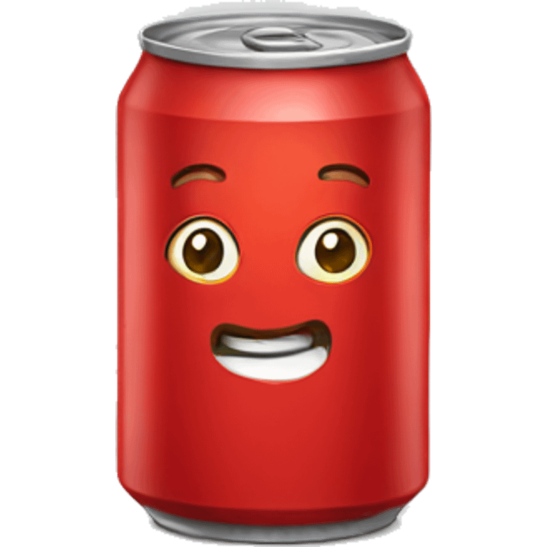 funny red can emoji