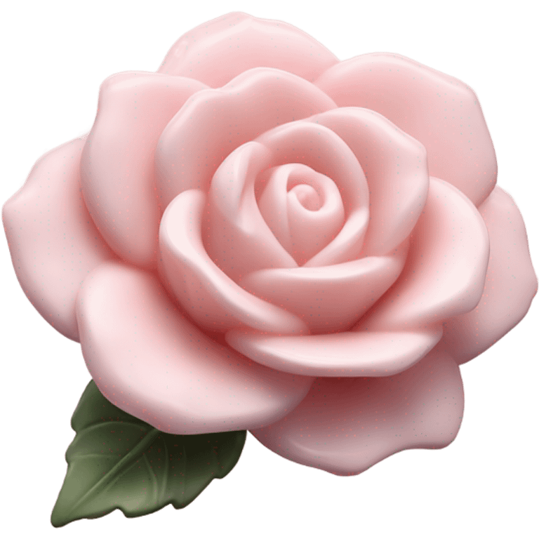 Pink Opal crystal rose flower emoji