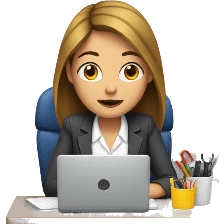 Woman workaholic emoji