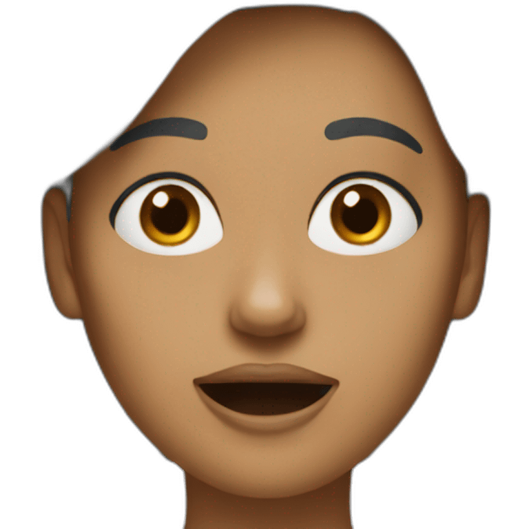 A woman very very hungry emoji