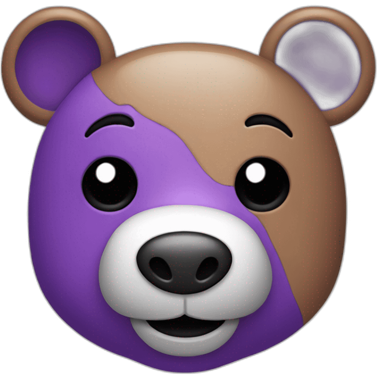 cute-purple-bear-with-square-smile-and-left-eye-black-patch emoji