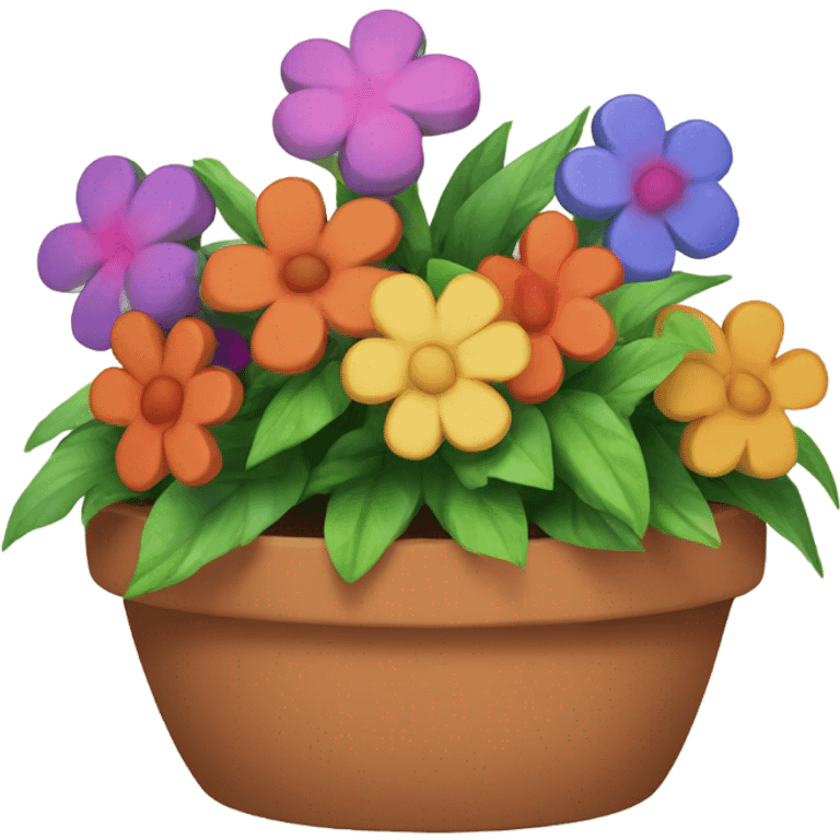 a flower plant in a pot emoji