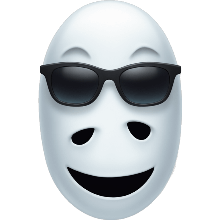 Ghost whith sunglasses emoji