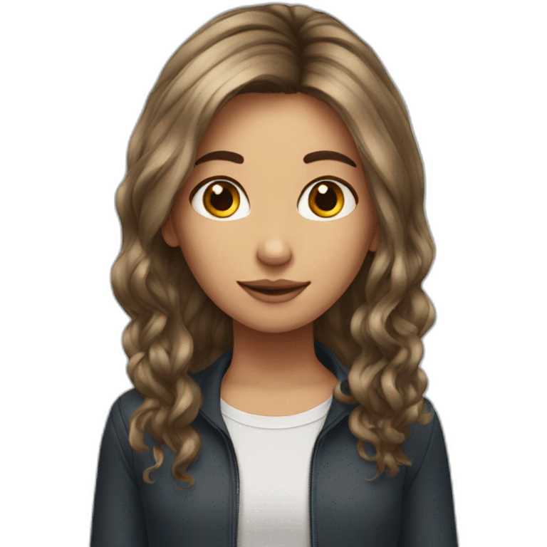 Medium Hair Girl emoji