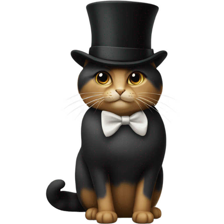 cat with a tophat emoji