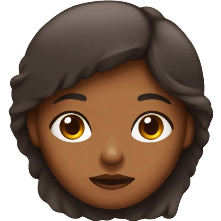 Sleepy brown girl emoji