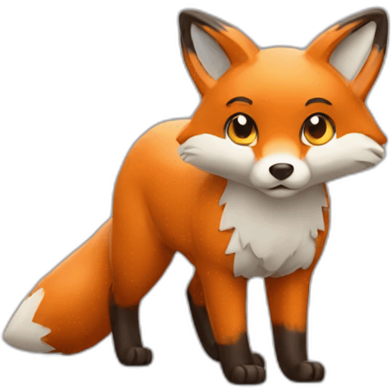 Fox thiking emoji