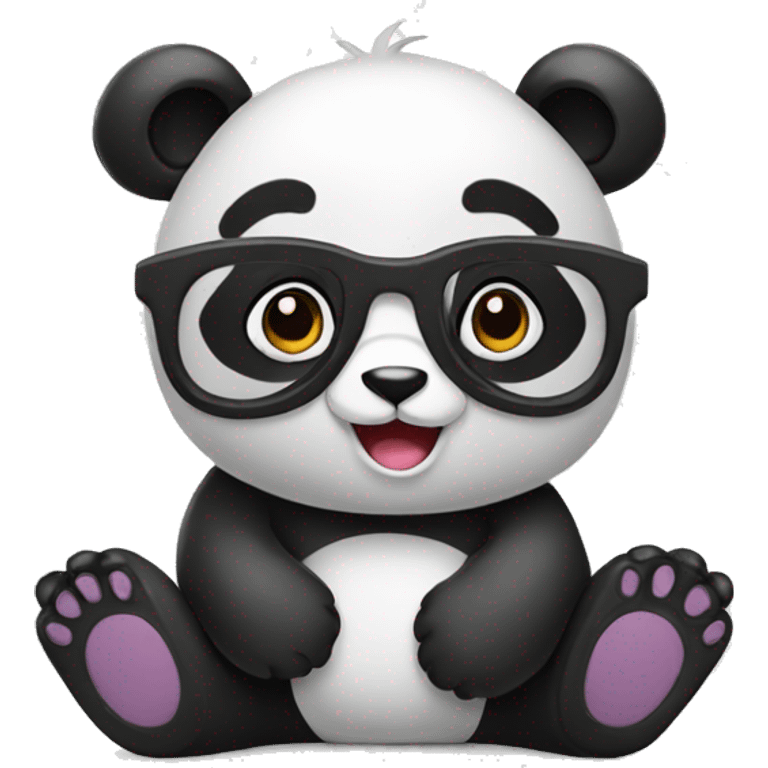 panda inteligente emoji