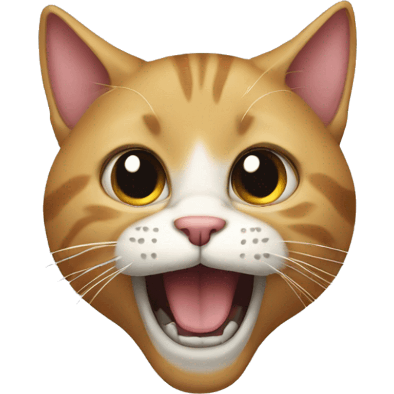 Crazy Face cat  emoji