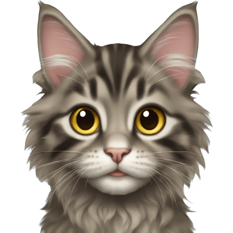 Maine coon kitten emoji