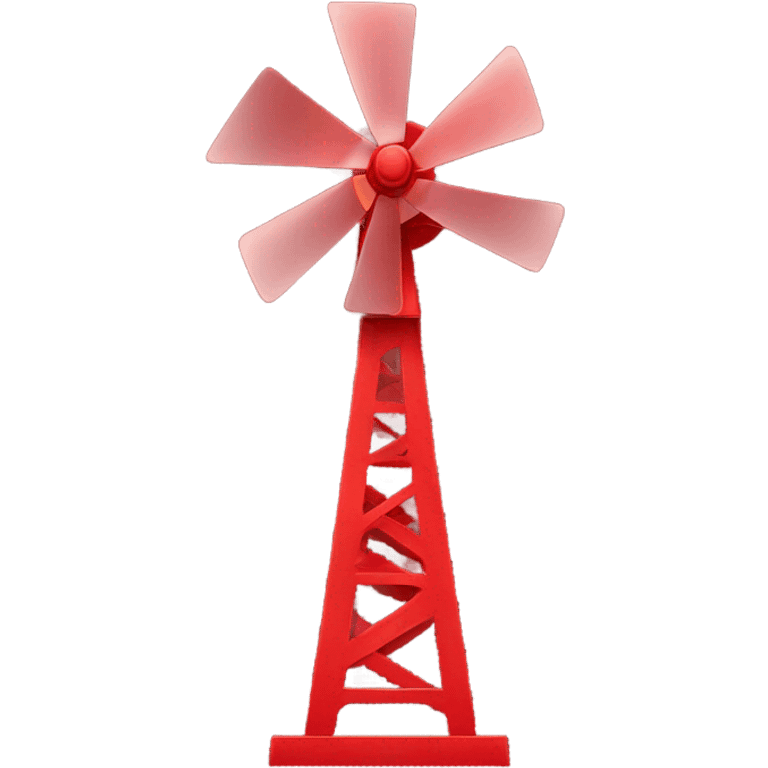 The moulin rouge cabaret in Paris. It’s a red windmill with a red base and cabaret lights  emoji