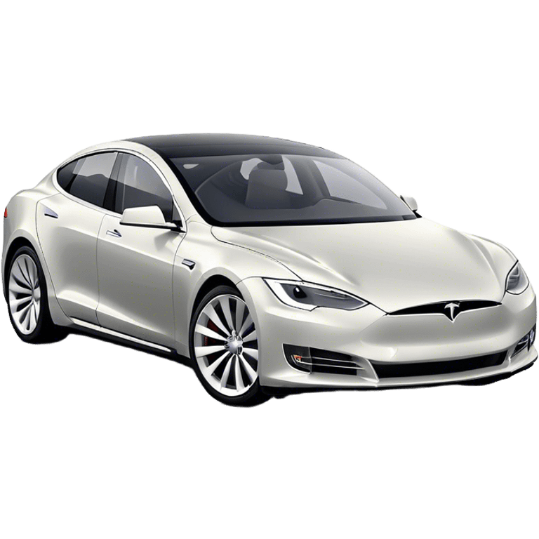 Tesla Model S - Tesla (Model Year: 2022) (Iconic colour: Silver) emoji