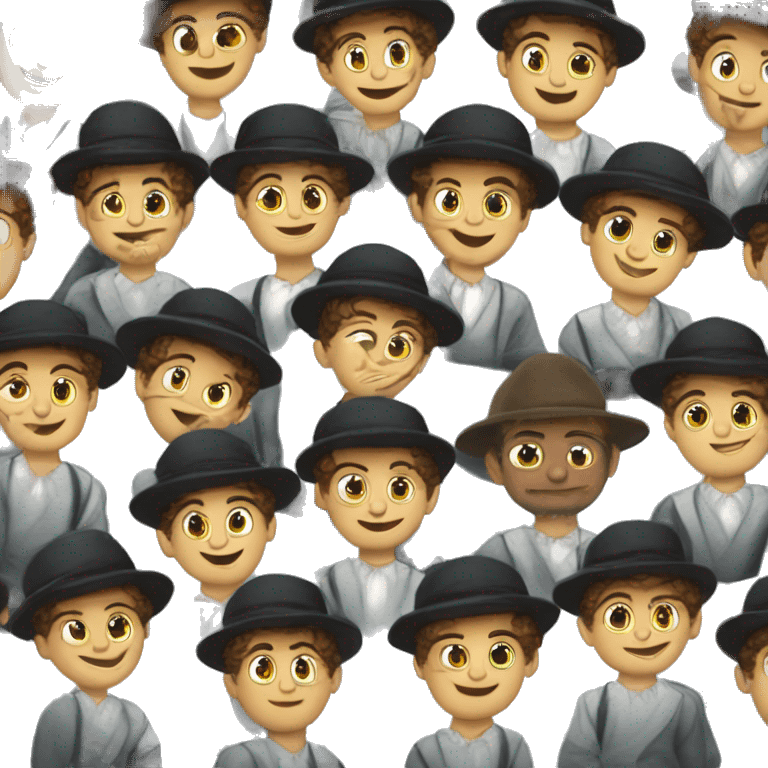 Jewish boy with kippa lubavitch emoji