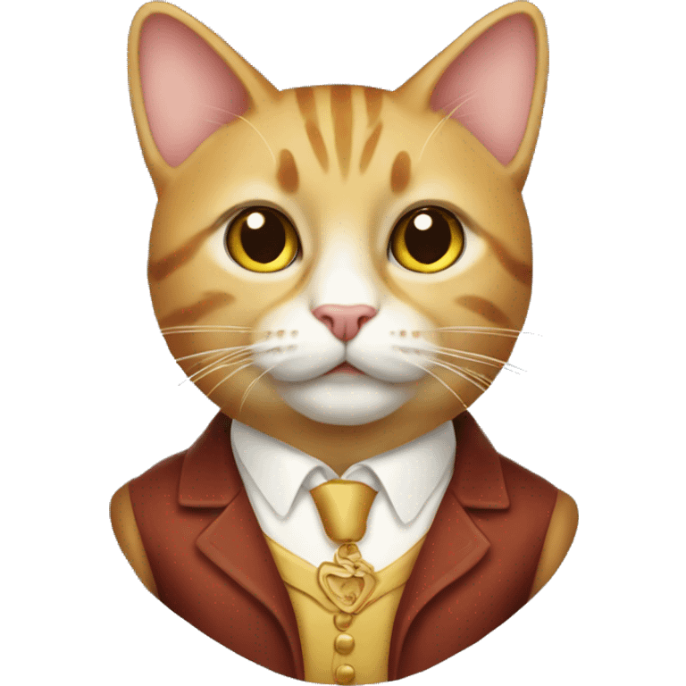 a cat that looks rich emoji