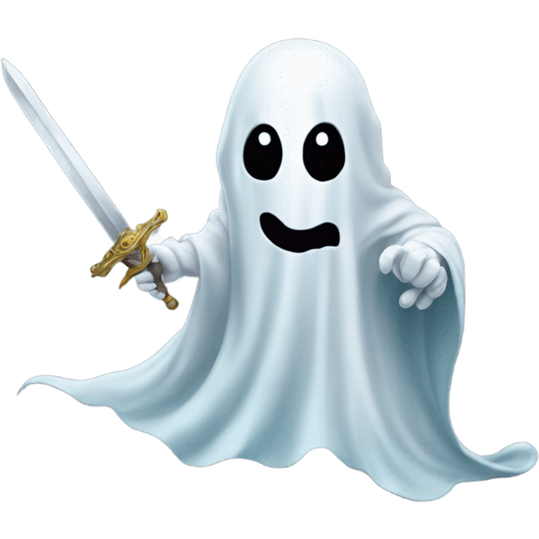 Ghost with a sword  emoji