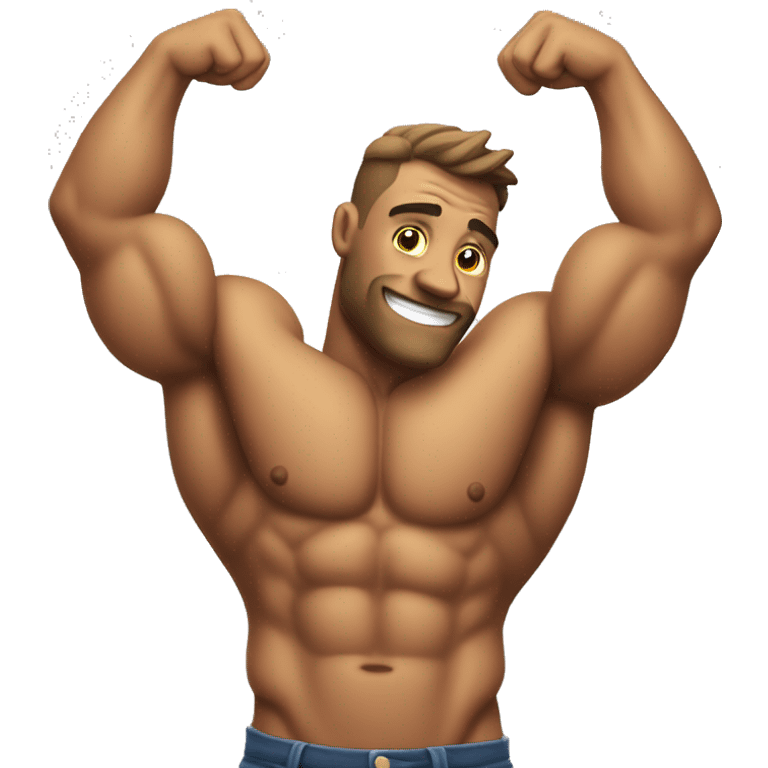 Jacked torso emoji