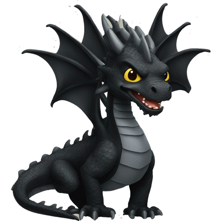 Black dragon emoji