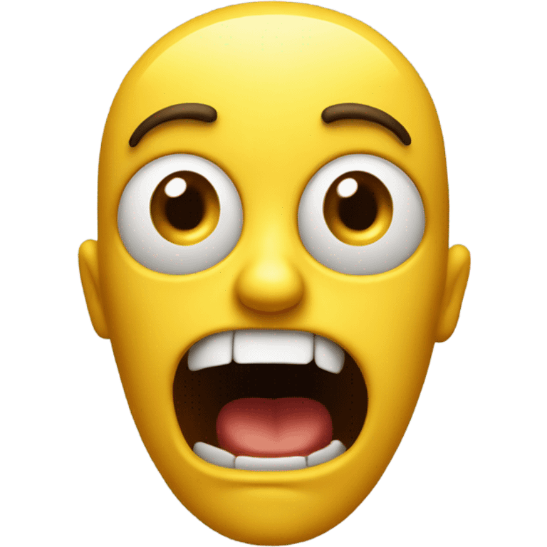 emoji screaming emoji