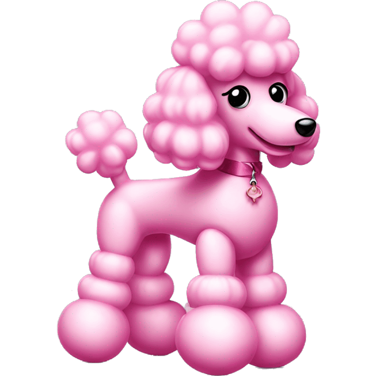 Pink poodle Balloon dog emoji