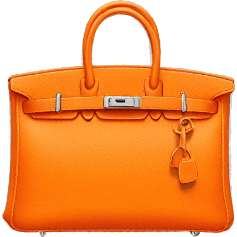 Birkin bag orange emoji