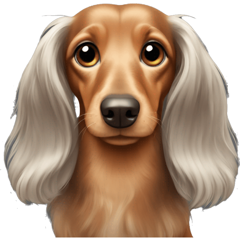 Longhaired dachshund  emoji