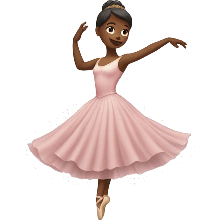 ballerina witha big long dress dancing emoji