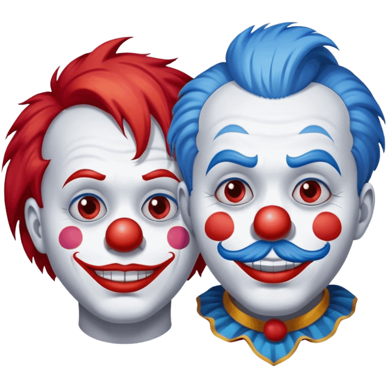 Two clowns emoji