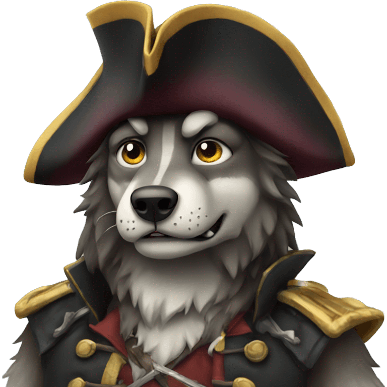 Wolf Pirate emoji