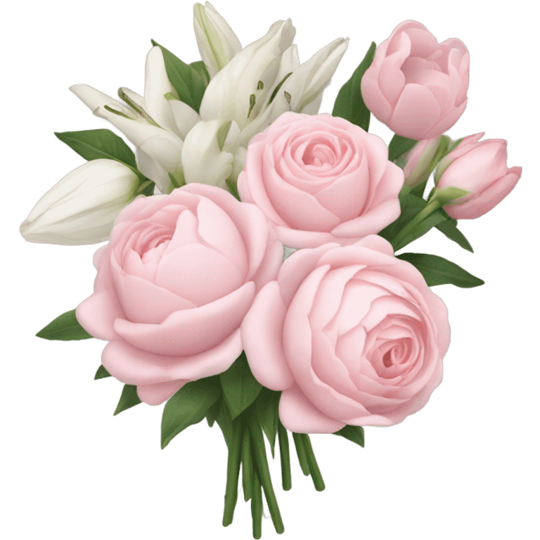 pale pink flower bouquet  emoji