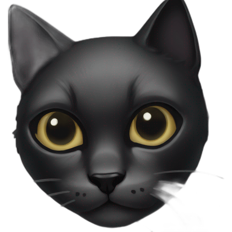 Black-cat-skull emoji