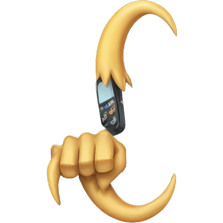 eagle claw and phone emoji