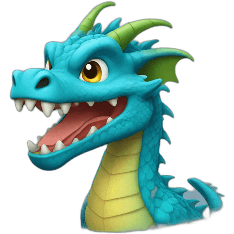 Dragon bleu emoji