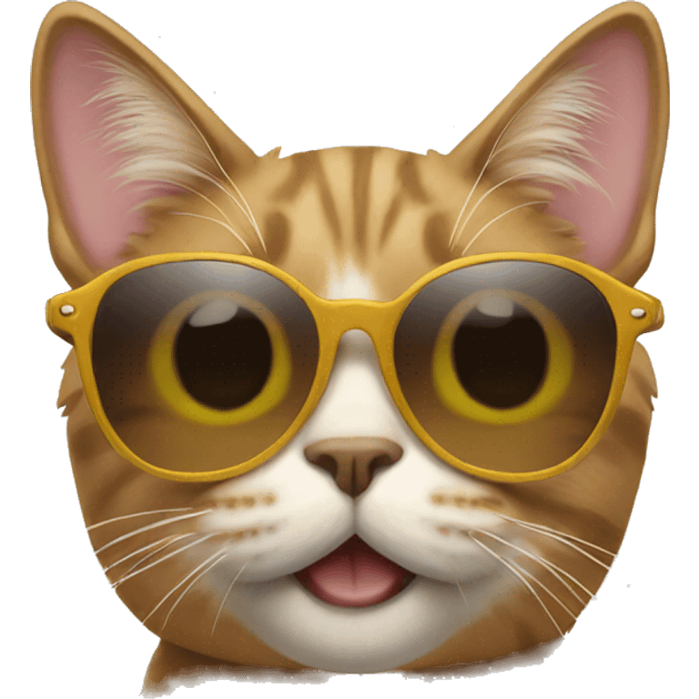 Cat with sunglasses emoji