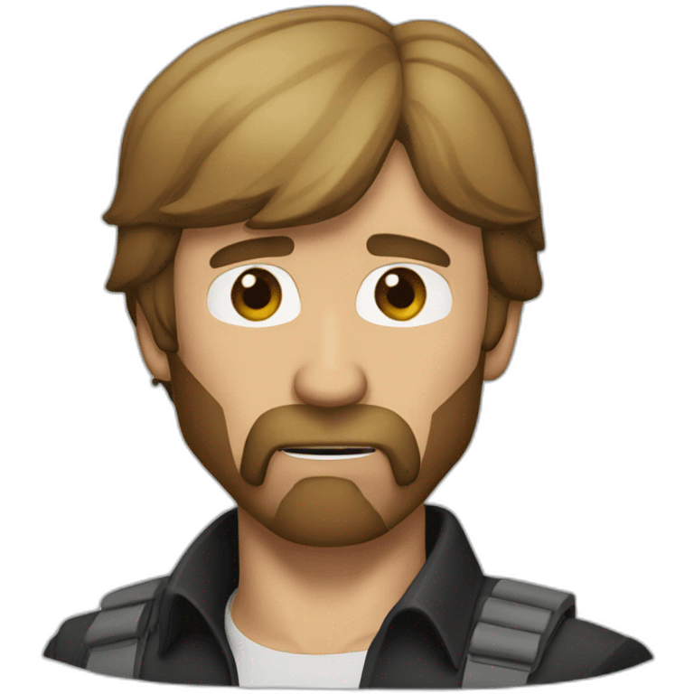 chuck norris blowing kiss emoji