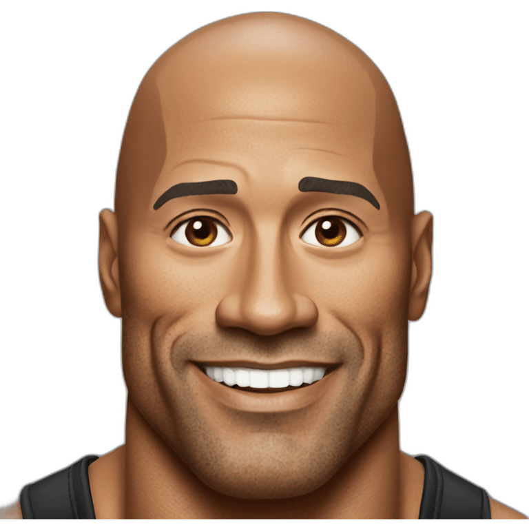 Dwayne the rock Johnson emoji