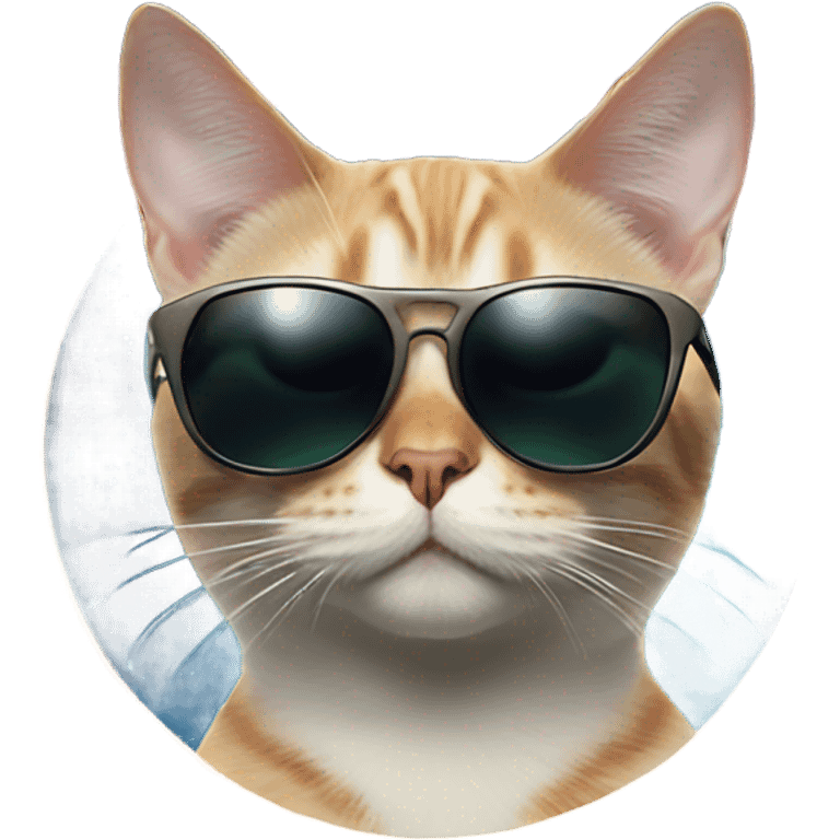 Space cat with sunglasses emoji