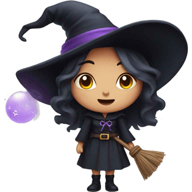 Cute witch emoji